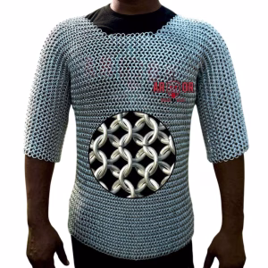 Medieval Aluminum Chainmail Shirt 10mm Butted Rings | Lightweight LARP & Cosplay Armor
