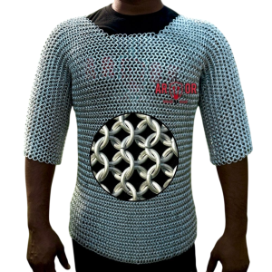 Lightweight Medieval Aluminum Chainmail Shirt 10mm Butted Rings | LARP & Cosplay Armor