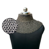 Medieval Chainmail Stainlees Steel Collar Flat Ring Rings Dome Riveted ID 9mm 18gauge