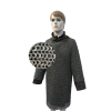 Round Ring Chainmail Mild Steel Haubergeon Shirt Round Ring Dome Riveted with Solid ALT 9mm
