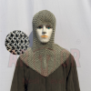 Armor Medieval Butted Chainmail Hood/Coif Lightweight from Aluminum Rings ID 8 mm 16 gauge