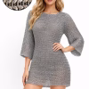 Chainmail Shirt, Medieval Aluminum Half Sleeve – 10mm Flat Ring | Anodized LARP Cosplay Armor,