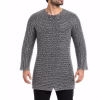 Chainmail Hauberk Shirt, Medieval Aluminum – 9mm Round Riveted, Armor for LARP, SCA & Reenactment,