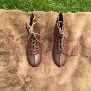 Handmade Medieval Boots Classic for Reenactment & LARP  Warrior Style