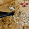 Chainmail Loose Rings, Repair Parts, Aluminum 10mm  | Round Rivet Medieval armor,