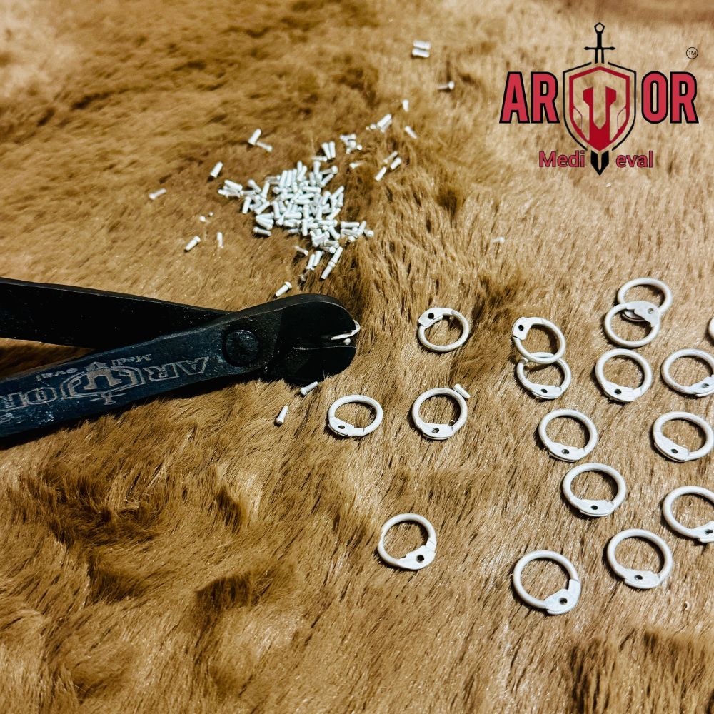 Chainmail Loose Rings, Repair Parts, Aluminum 10mm  | Round Rivet Medieval armor,