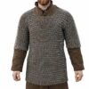 Lightweight Chainmail Half Sleeve Shirt – 10mm 16 Gauge Butted Round Aluminum & Rubber Rings