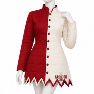 Women's Medieval Gambeson Jacket | Padded Armor Coat | Renaissance LARP Costume,