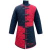 Medieval Gambeson Coat Red Black | Quilted Padded Armor Jacket | HEMA LARP SCA Arming Doublet