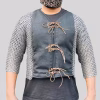 Chainmail Gambeson Shirt, Mild Steel | Battle Ready Costume, Medieval Chainmail Armor | LARP SCA Reenactment,