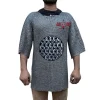 Chainmail Shirt 6mm Mild Steel Flat Ring Riveted LARP Armor Haubergeon Reenactment Costume,