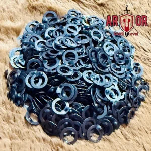Chainmail Wedge Loose ring with Tool 9mm Mild Steel – Wedge Rivets for Repair Kit,